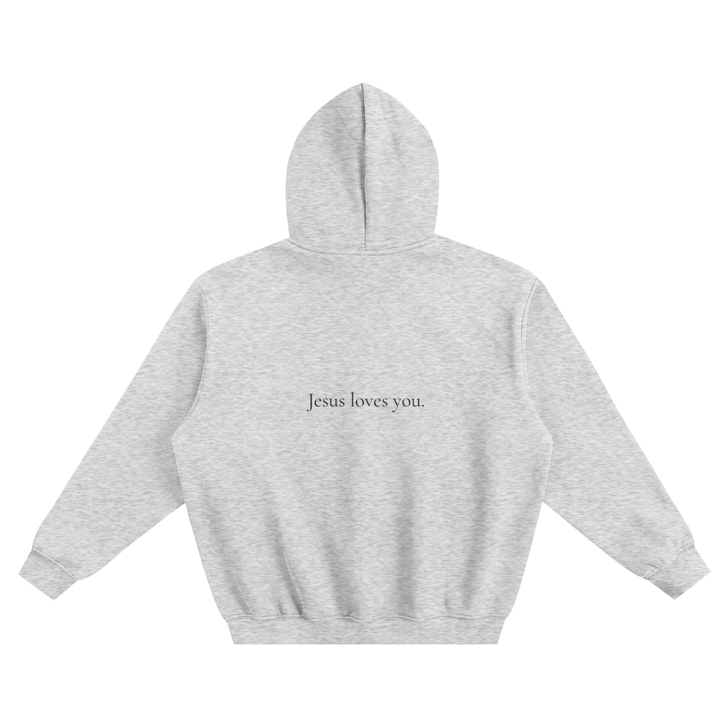 Jesus Loves You Fleeced Boxy Hoodie